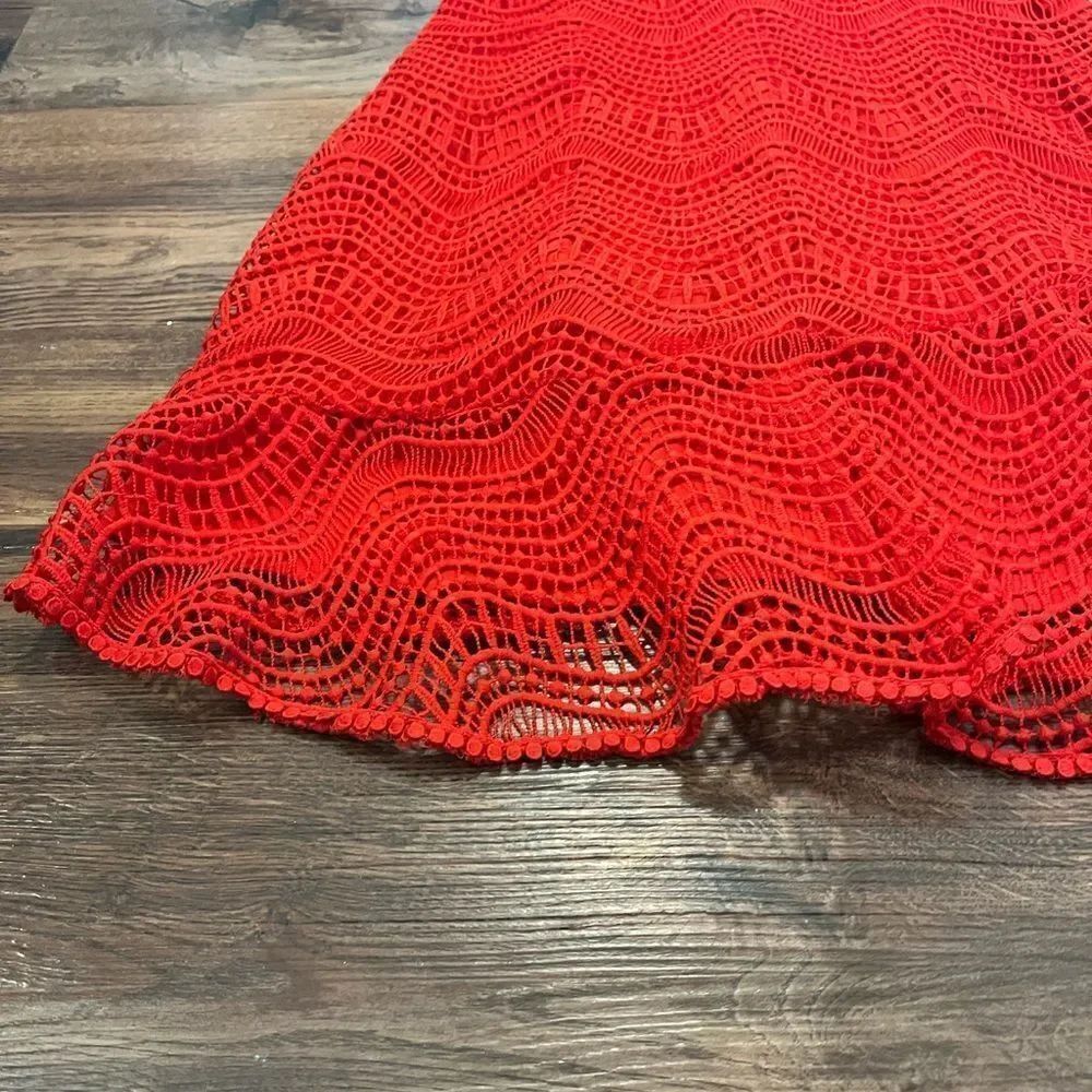 Chelsea28 Red Ruffle Mini Dress - Picture 5 of 12